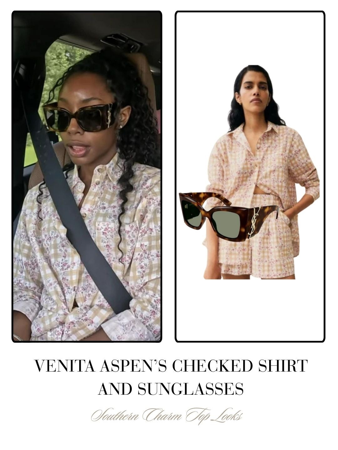 Ventia Aspen’s Checked Shirt and Sunglasses 