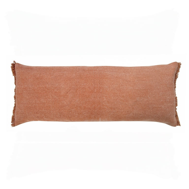 Ox Bay 14" x 36" Orange Solid Organic Cotton Pillow Cover | Walmart (US)