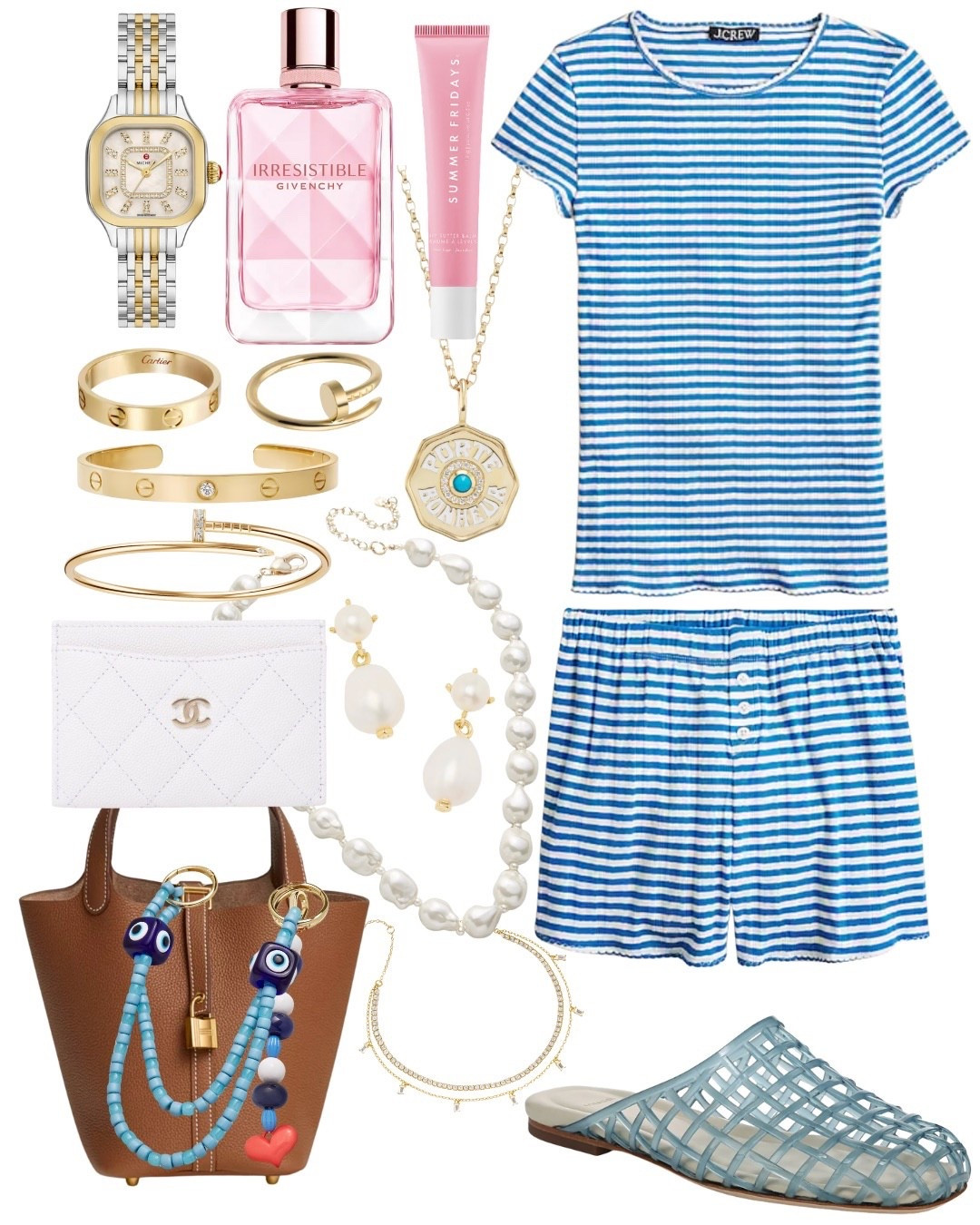 J crew stripe pointelle set (small) with jelly mules (size up 1/2 size) and Baublebar accessories 



#LTKFindsUnder100 #LTKFindsUnder50 #LTKSeasonal
