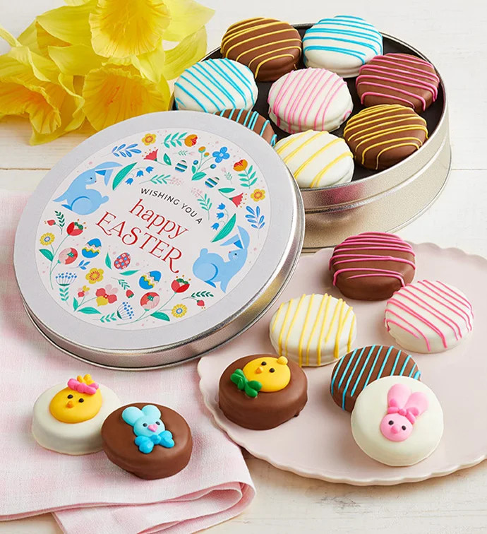 Happy Easter Belgium Chocolate Covered Oreo® Tin | Simply Chocolate