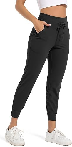 STRETCHUP Women's Joggers Pants Lightweight Running Sweatpants with Pockets Athletic Tapered Casu... | Amazon (US)