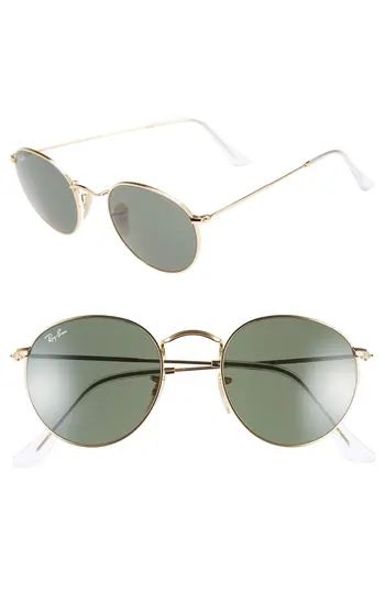 Women's Ray-Ban Icons 50Mm Round Metal Sunglasses - | Nordstrom