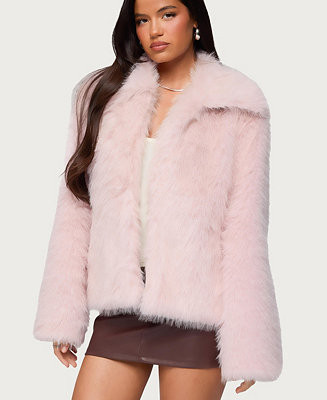 Women's Noelle Oversized Faux Fur Jacket | Macy's