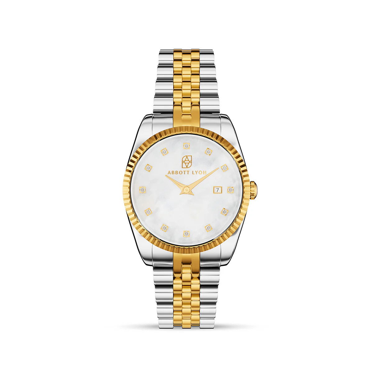Mini Two Tone Pearl Link Belgravia 30 Watch | Abbott Lyon