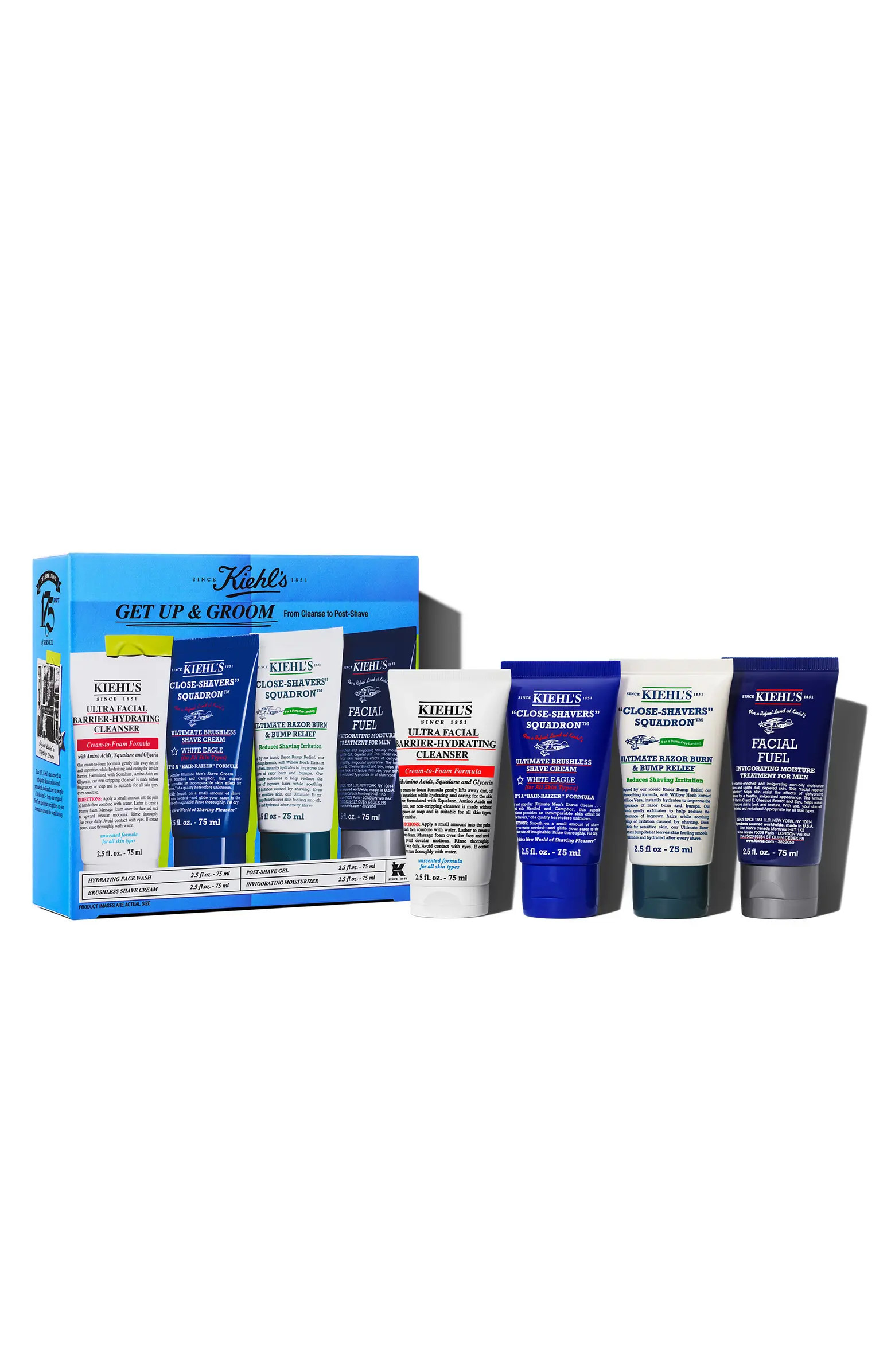 Kiehl's Since 1851 Get Up & Groom Shaving Set $92 Value | Nordstrom | Nordstrom