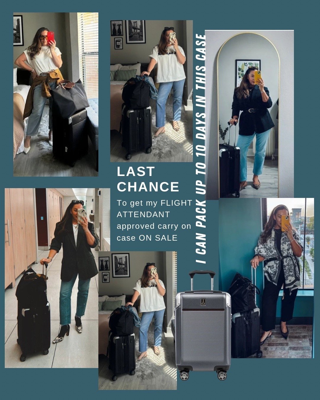 Last chance to get my flight attendant approved carry on case ON SALE! PS, I can pack up to 10 days with in here including my uniform . 4-5 pairs of shoes!! 
No packing cubes used!! 

#travelpro #travel #suitcase #carryon @travelpro

#LTKTravel #LTKSaleAlert