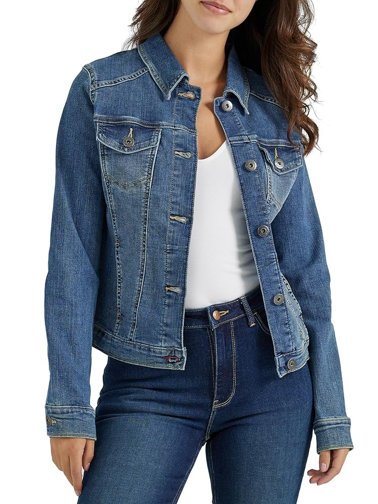 Wrangler Authentics womens Stretch Denim Jacket | Amazon (US)