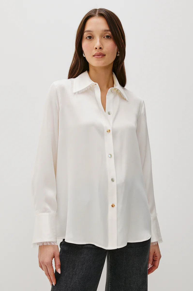 ABBEY SHIRT - IVORY | Rails