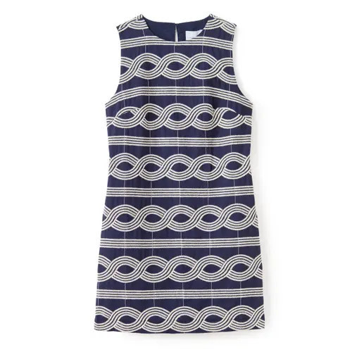 Cartolina Annie Mini Embroidered Dress in Midnight Blue at Nordstrom, Size Small | Nordstrom
