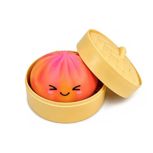 Tansix Orange Dumpling Squishies New Mystery Glitter Squishies Dumpling with Box Stress Relief Balls Sensory Toys Desk Squeeze Toys Gift | Amazon (US)