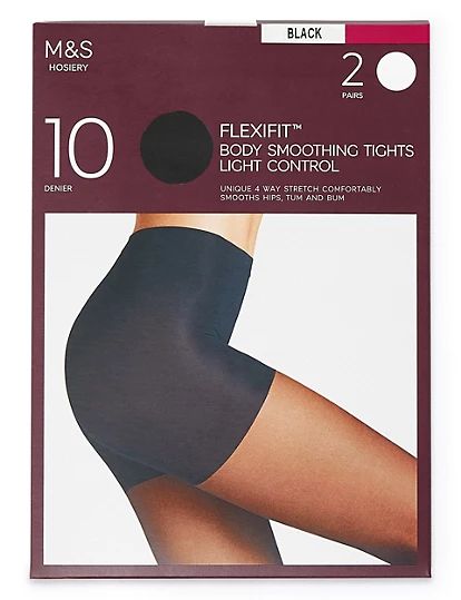 2pk Flexifit™ 10 Denier Light Control Sheer Tights | M&S Collection | M&S | Marks & Spencer IE