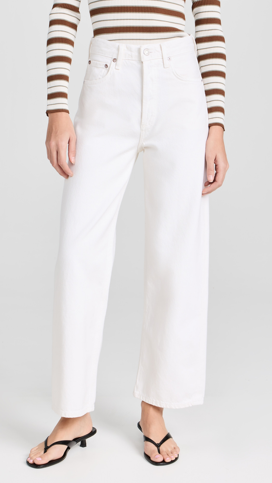 AGOLDE Ren: High Rise Wide Leg Jeans Fortune Cookie 27 | Shopbop