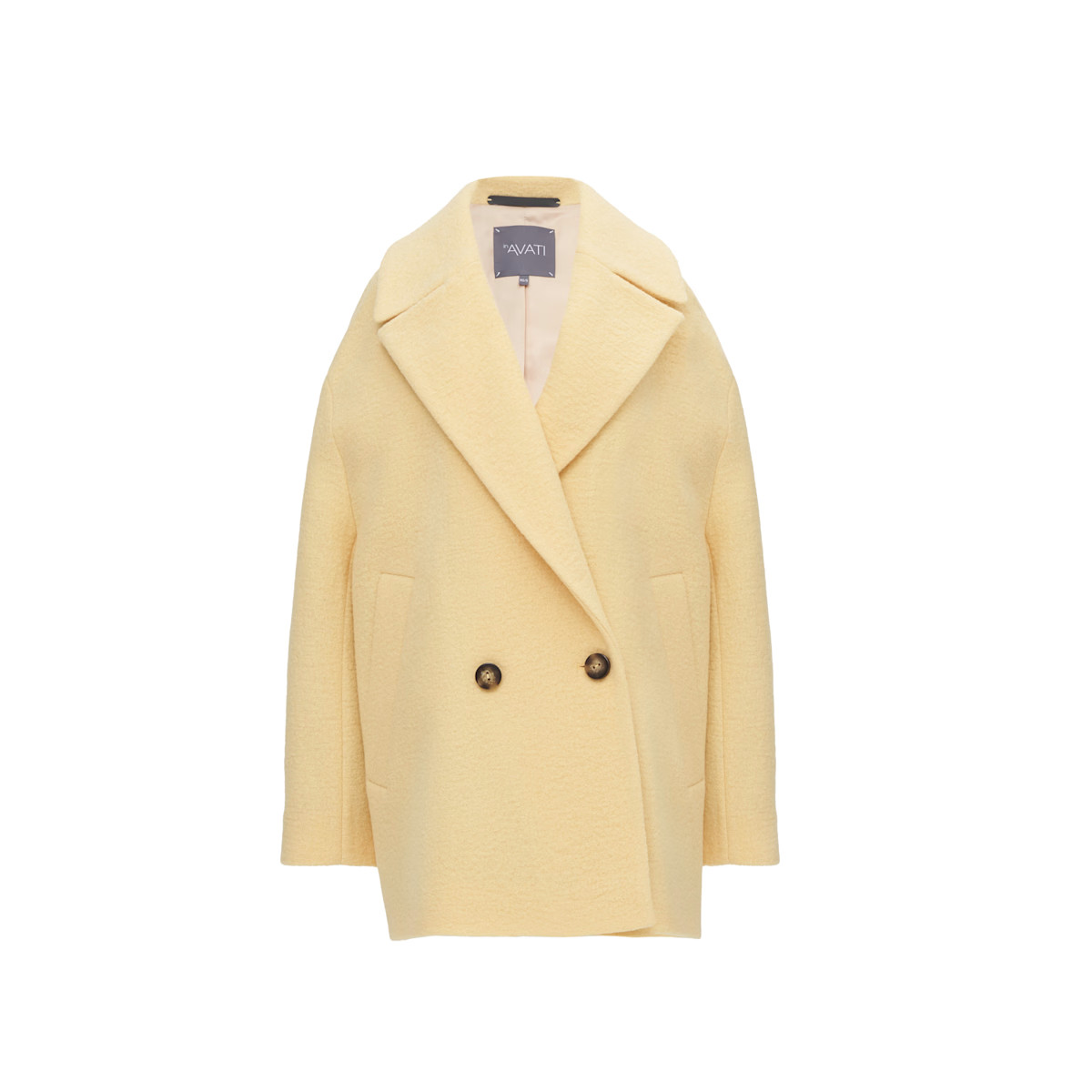 Oversized Yellow Wool Coat | Wolf & Badger