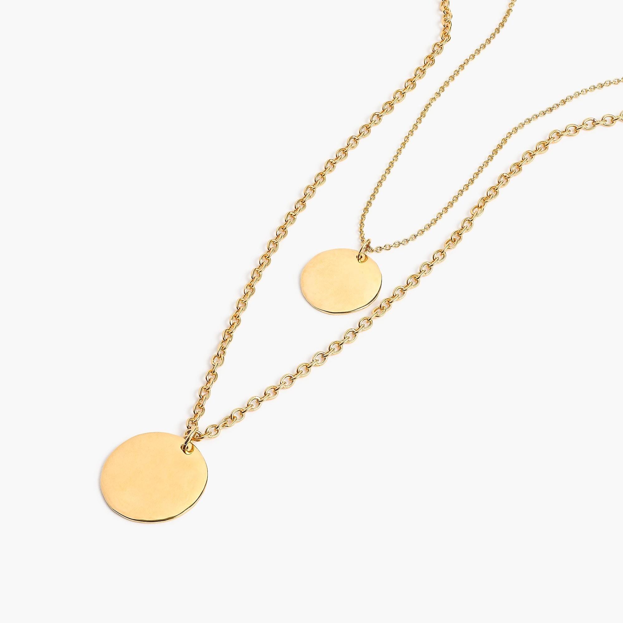 Layered coin necklace | J. Crew US