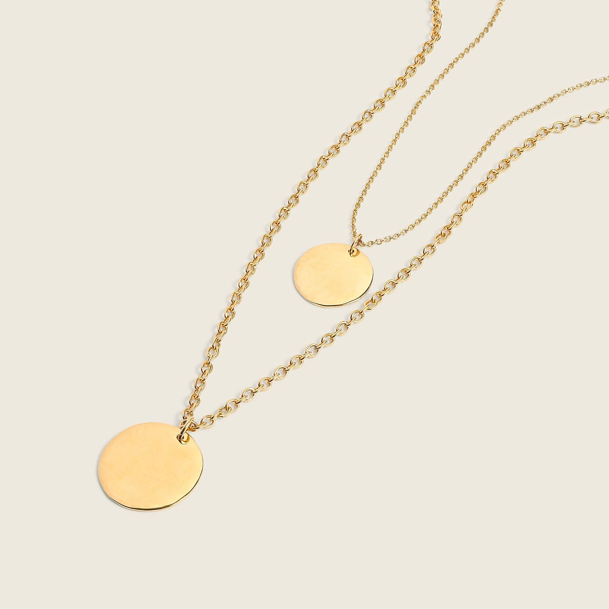 Layered coin necklace | J.Crew US