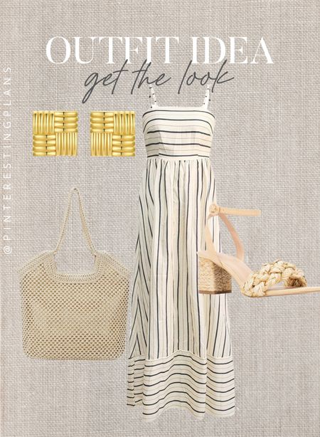 Outfit Idea get the look 🙌🏻🙌🏻

Sun dress, summer dress, earrings, sandals, woven bag 

#LTKSeasonal #LTKStyleTip #LTKFindsUnder100