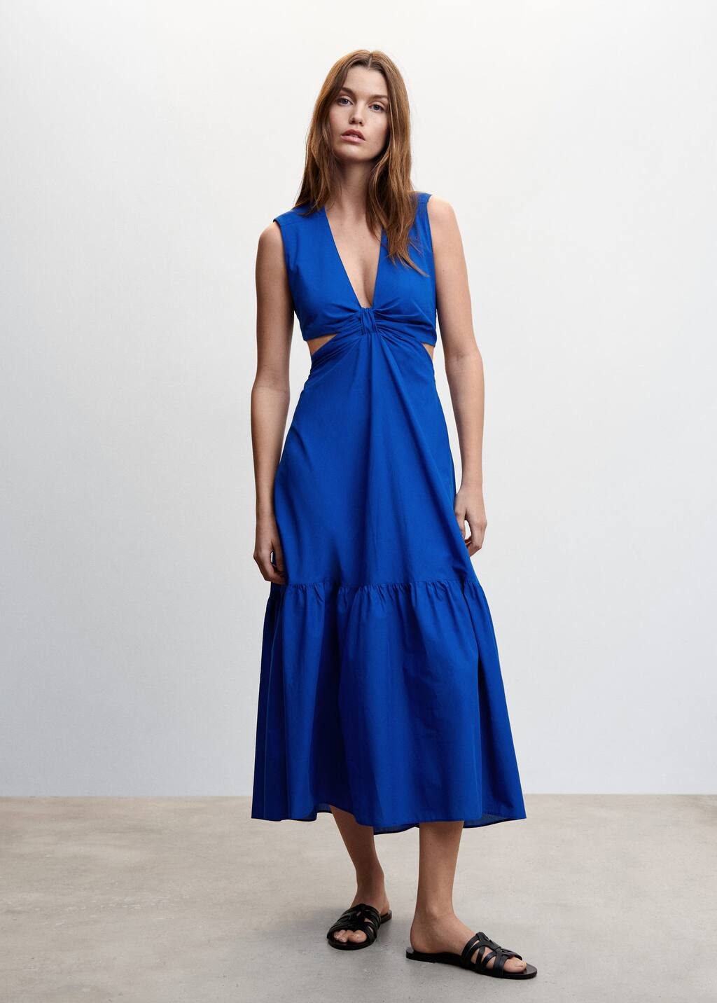 Knot dress with openings | MANGO (US)