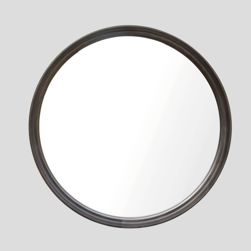 26" Classic Wood Round Mirror - Threshold™ | Target