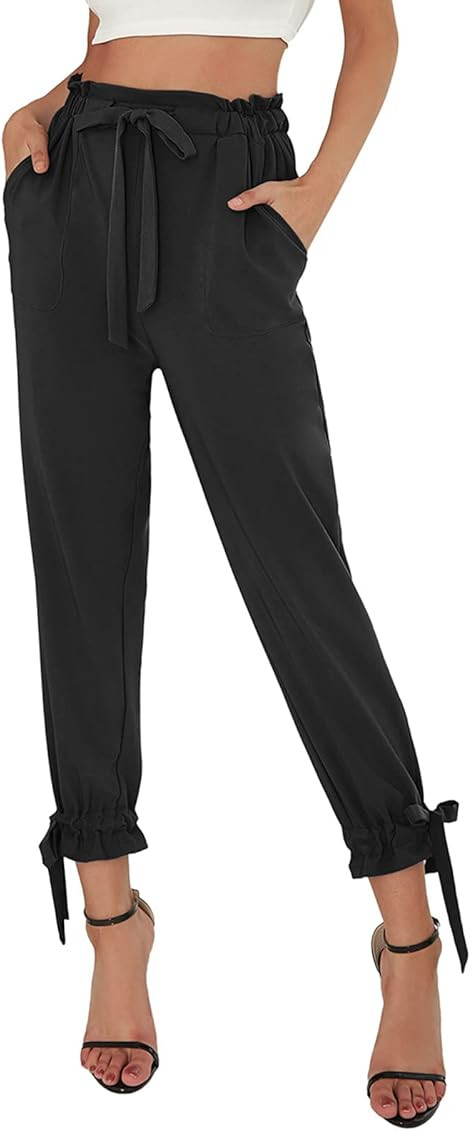 GRACE KARIN Womens Casual High Waist Pencil Pants with Bow-Knot Pockets for Work | Amazon (US)