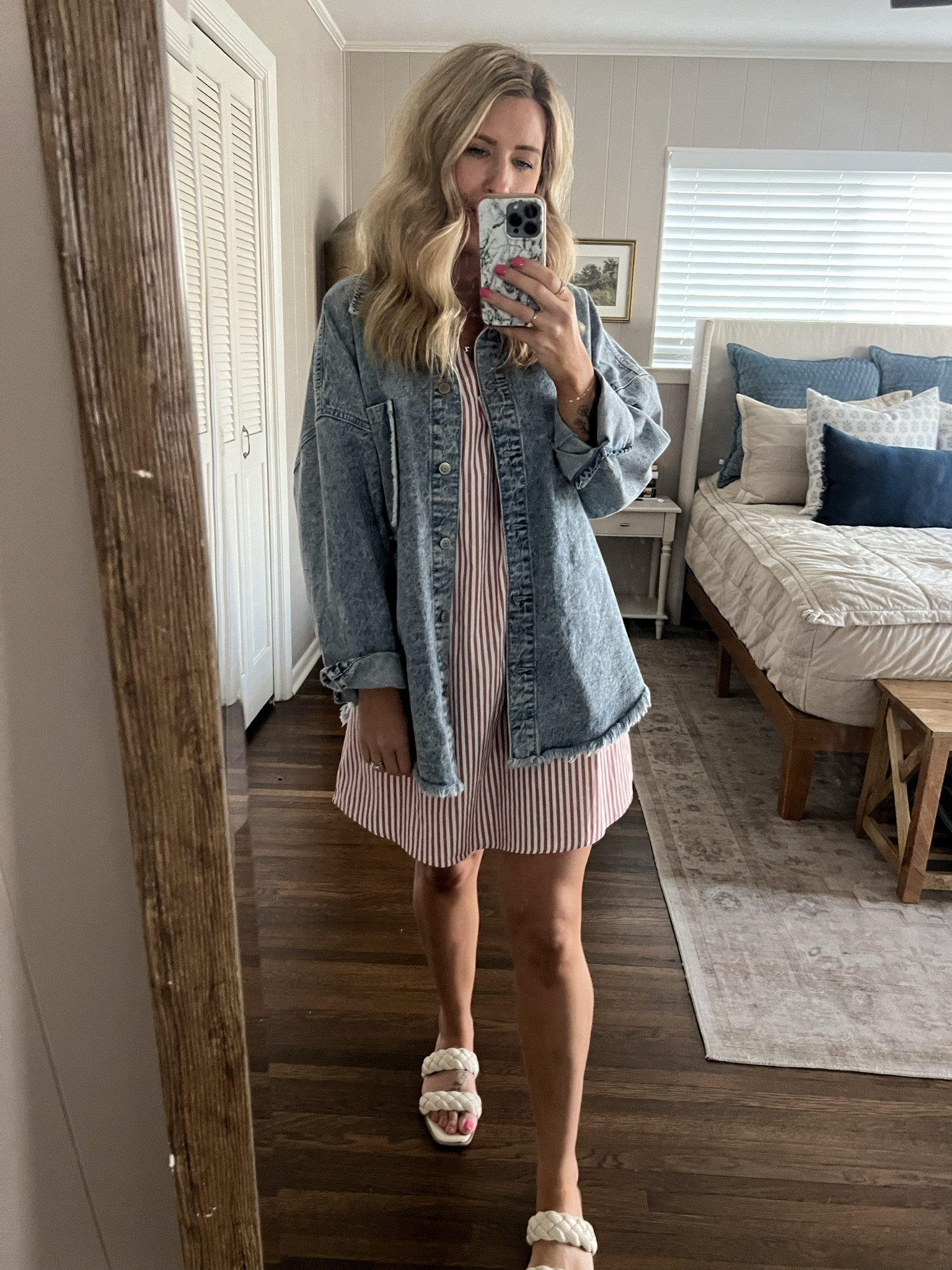 Oversized Jean jacket over everything. 

#LTKworkwear #LTKSpringSale #LTKSeasonal