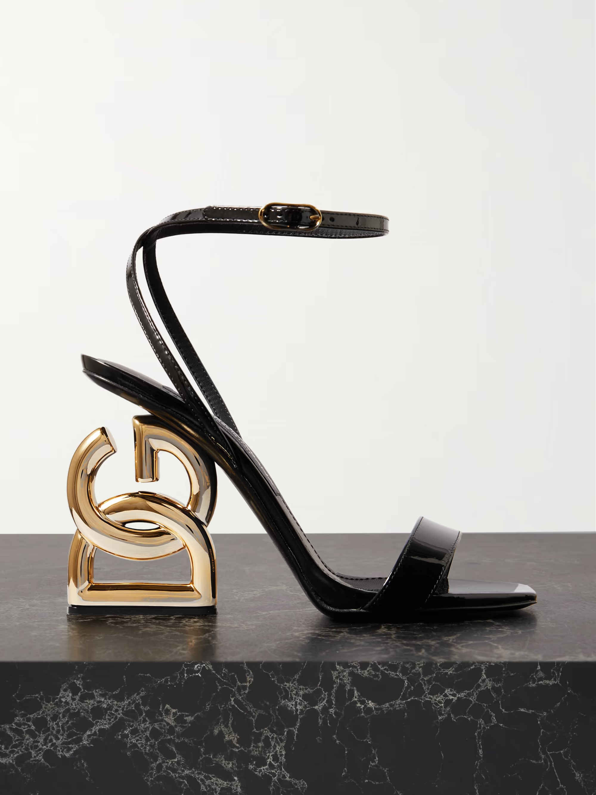Keira embellished patent-leather sandals | NET-A-PORTER APAC