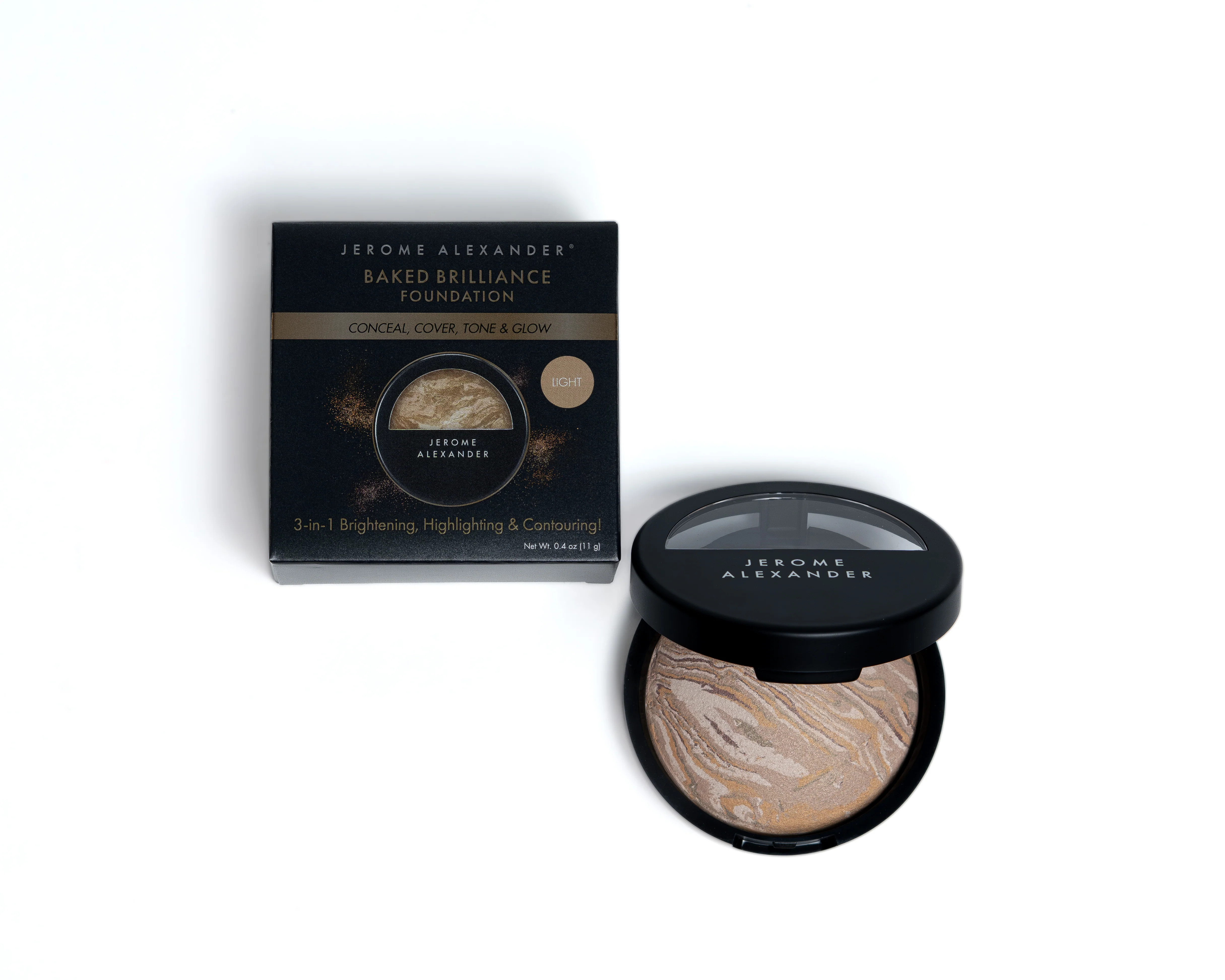 Baked Brilliance Foundation Light | Jerome Alexander Cosmetics