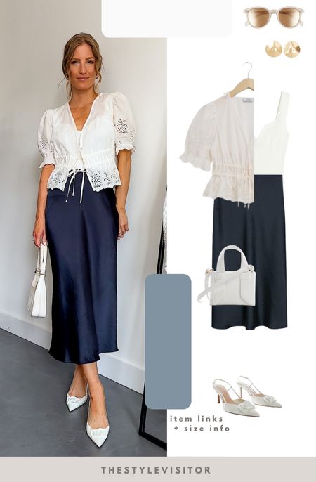 Cute feminine baby shower or family occasion outfit wearing satin midi skirt (xxs) and a broderie anglaise top (36). The skirt is sold out but linked a similar one with print. Read the size guide/size reviews to pick the right size.

Leave a 🖤 to favorite this post and come back later to shop

#spring #summer #style 

#LTKSeasonal #LTKeurope #LTKstyletip