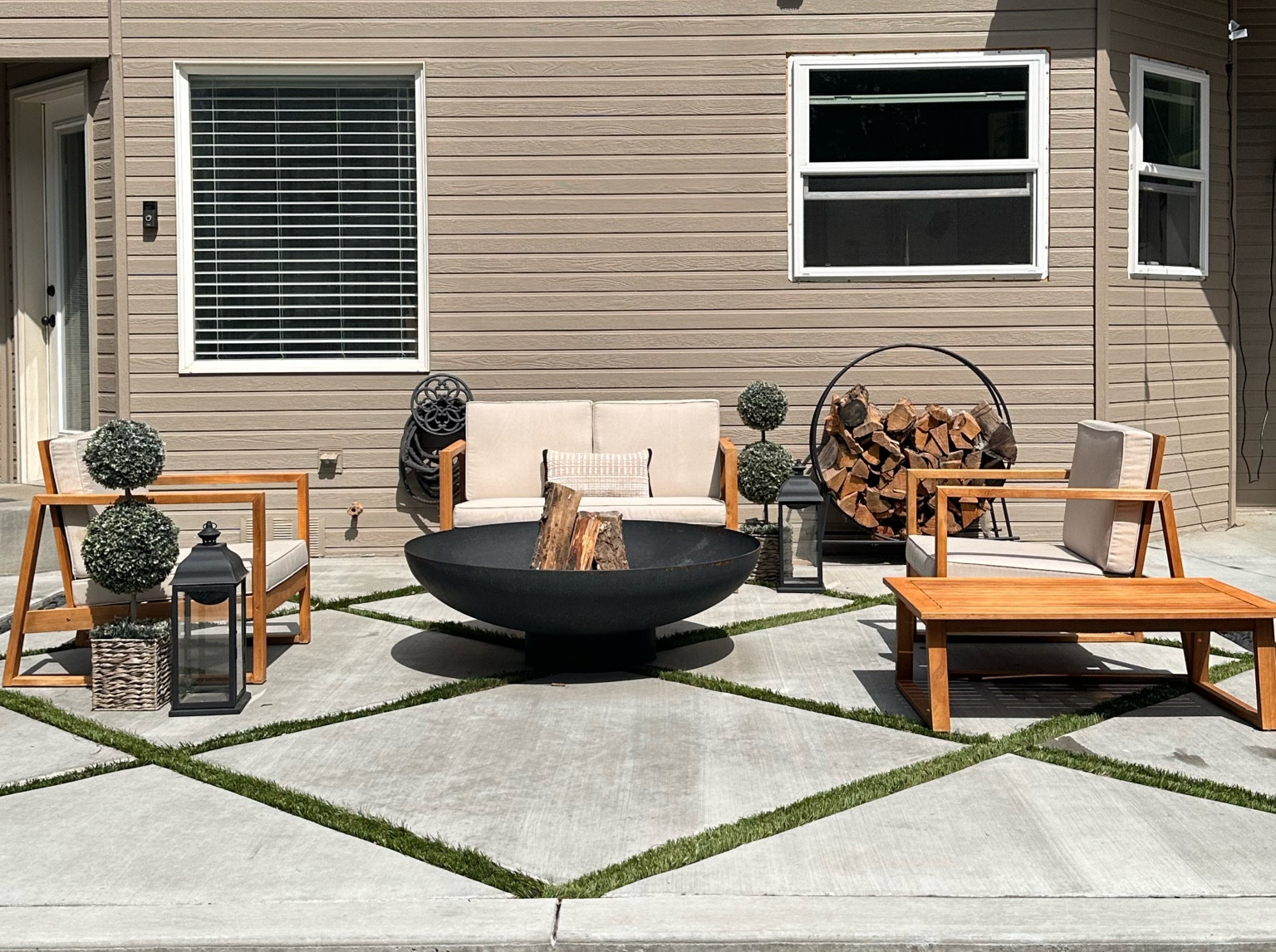 If you’re looking for a beautiful way to update your patio area check out these finds. I love the white and wood combination and the seats are easy to clean! Patio decor - patio set - outdoor furniture -outdoor decor 

#LTKSeasonal