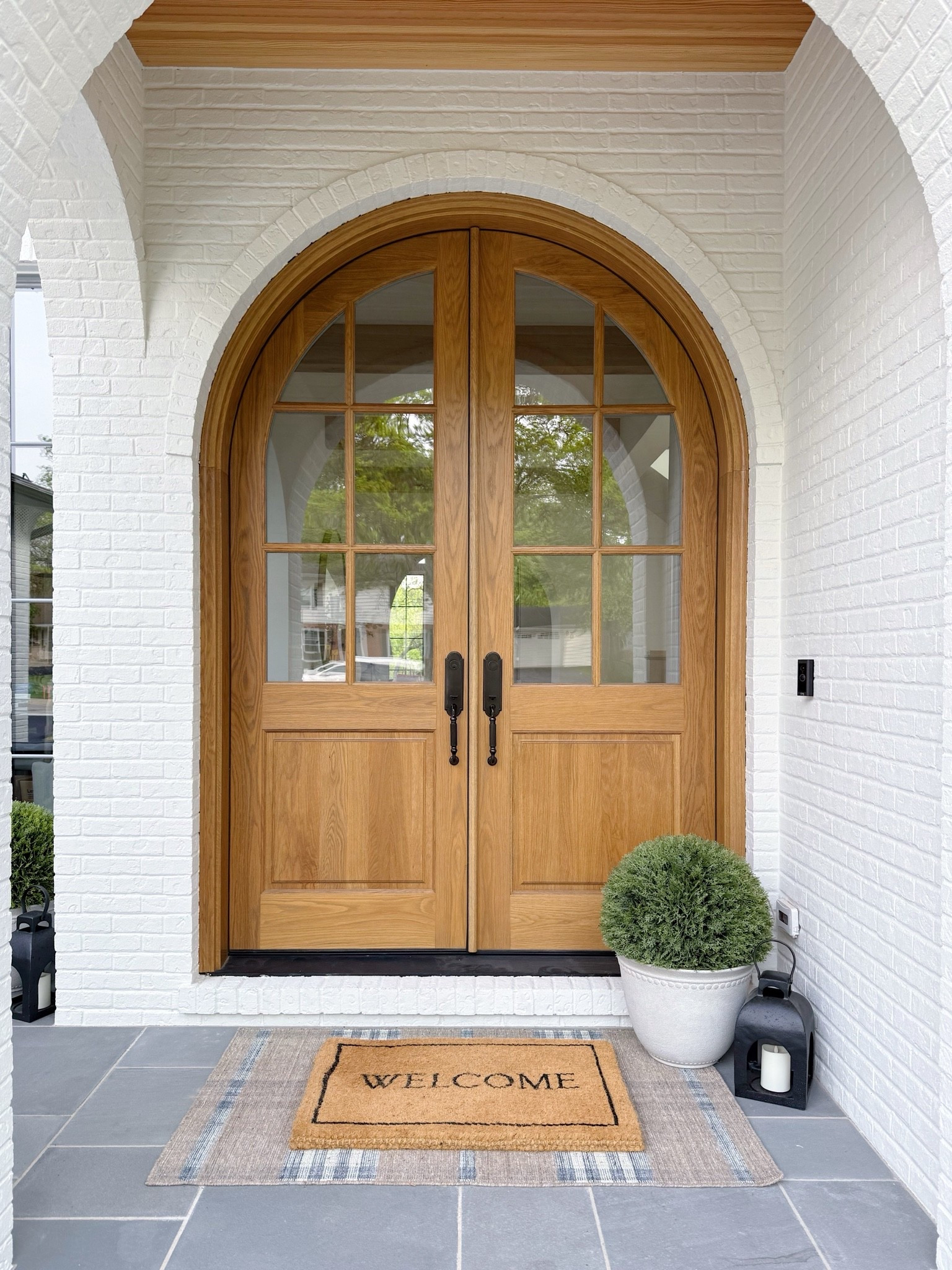 Front porch decor on sale now!! Layered this doormat over 3x5 outdoor rug now 30% off!!

#LTKHome #LTKSaleAlert