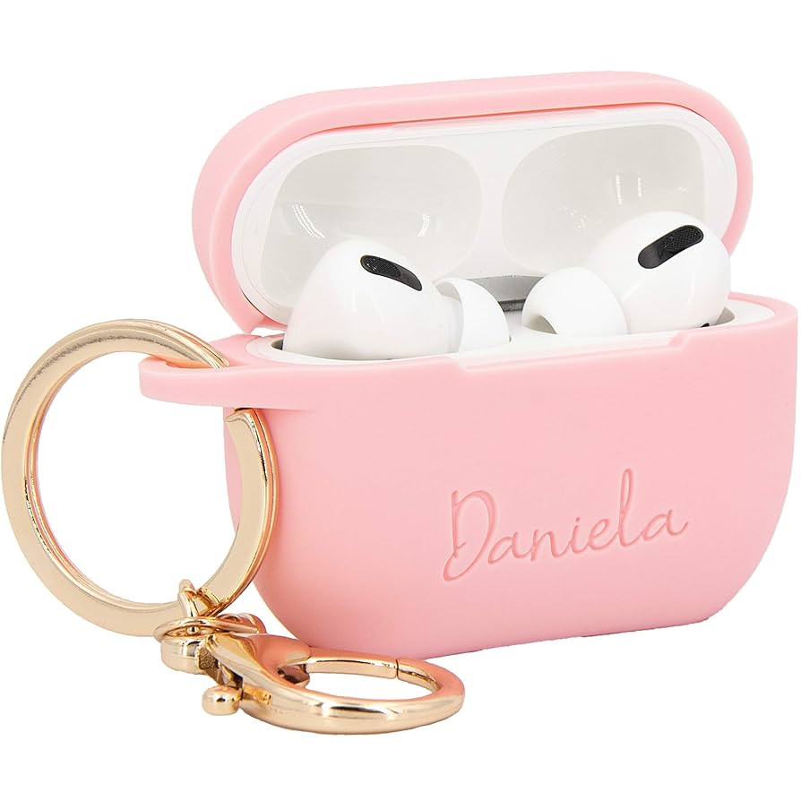 Personalized Compatible with AirPods Pro Case With Keychain Custom Name Silicon Protective Cover ... | Amazon (US)