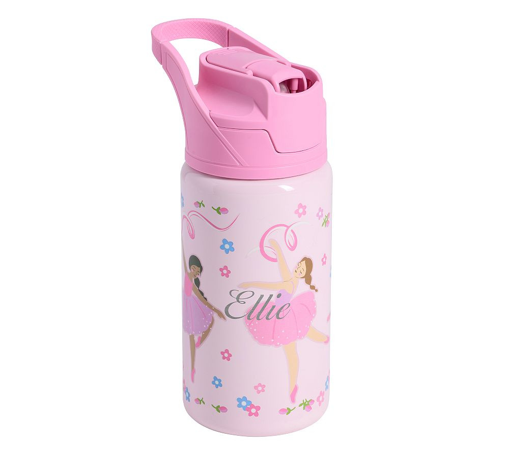 Pink Ballerinas Glow-In-The-Dark Mackenzie Water Bottle | Pottery Barn Kids