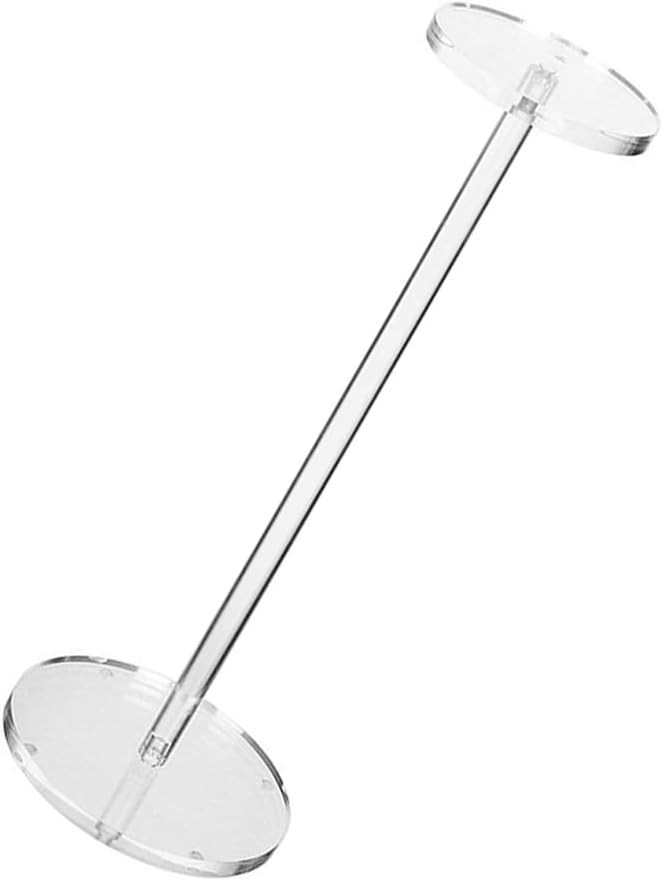 1 Piece Acrylic Hat Display Rack Wig Holder - Hat Pedestal Stand (Round Base, 30cm) | Amazon (US)