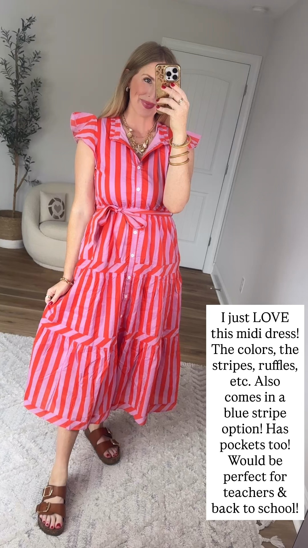 Walmart try on, pink stripe midi dress, teacher dress, Walmart style

#LTKootd #LTKmomlife