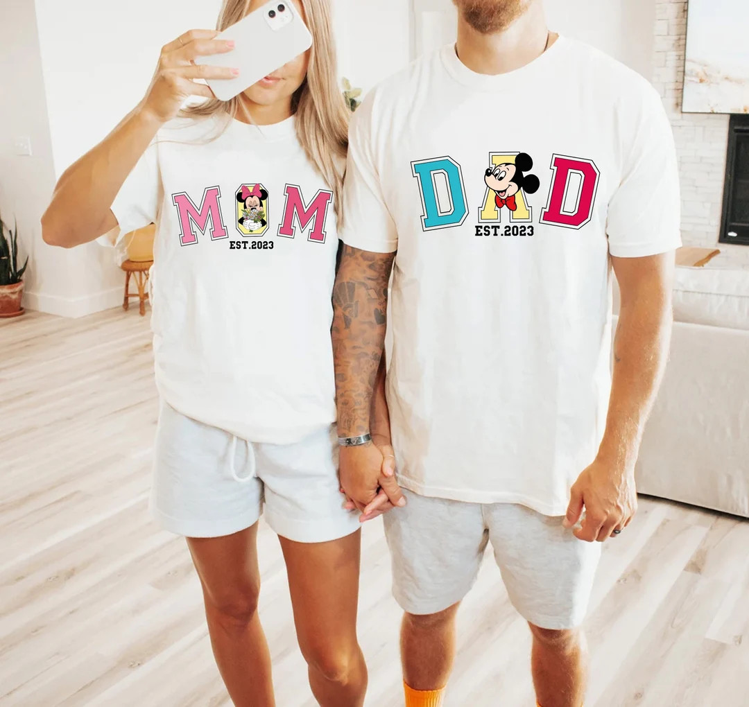 Disney Mom and Dad Shirts, Mickey Dad Shirt, Minnie Mama Shirt, Disney Family Shirt, New Mom Shir... | Etsy (US)