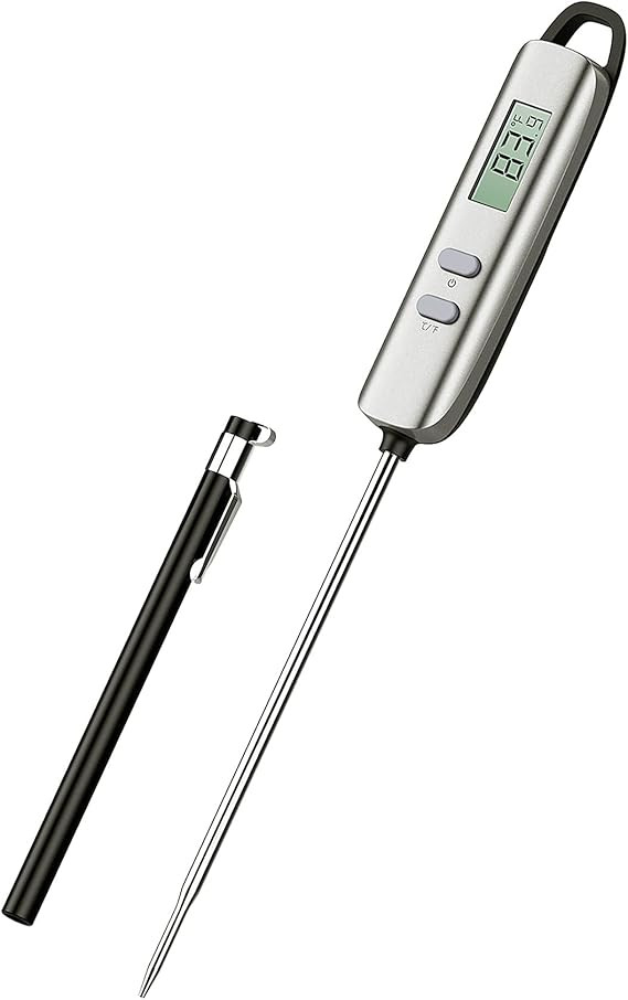 YaungBass Digital Meat Thermometer, Instant Read Cooking Food Thermometer with 4.7in Long Probe f... | Amazon (US)
