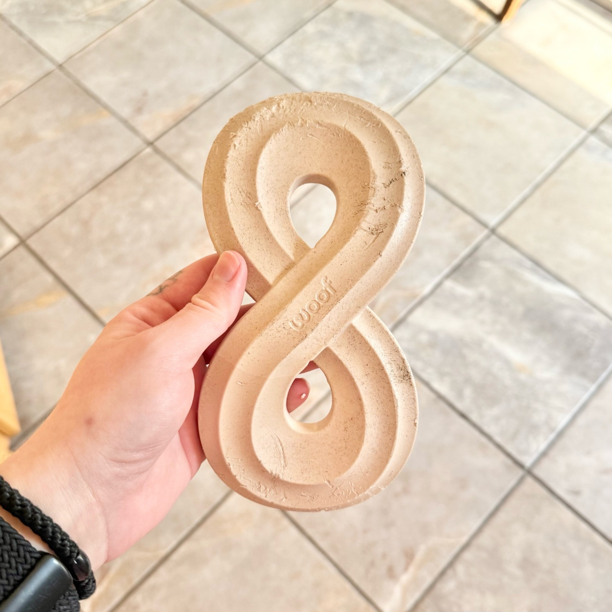Sight absolutely loves this toy. If your pup is a strong chewer you are definitely going to want to grab this.

HonestChew Infinity Hard Density All-Natural Food
Grade Dog Chew Toy
$19.99