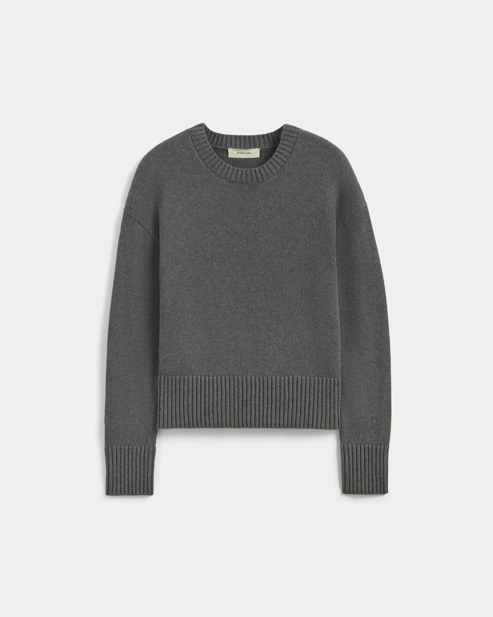 The Boxy Sweater in Everyday Cotton | Heathered Charcoal | Everlane