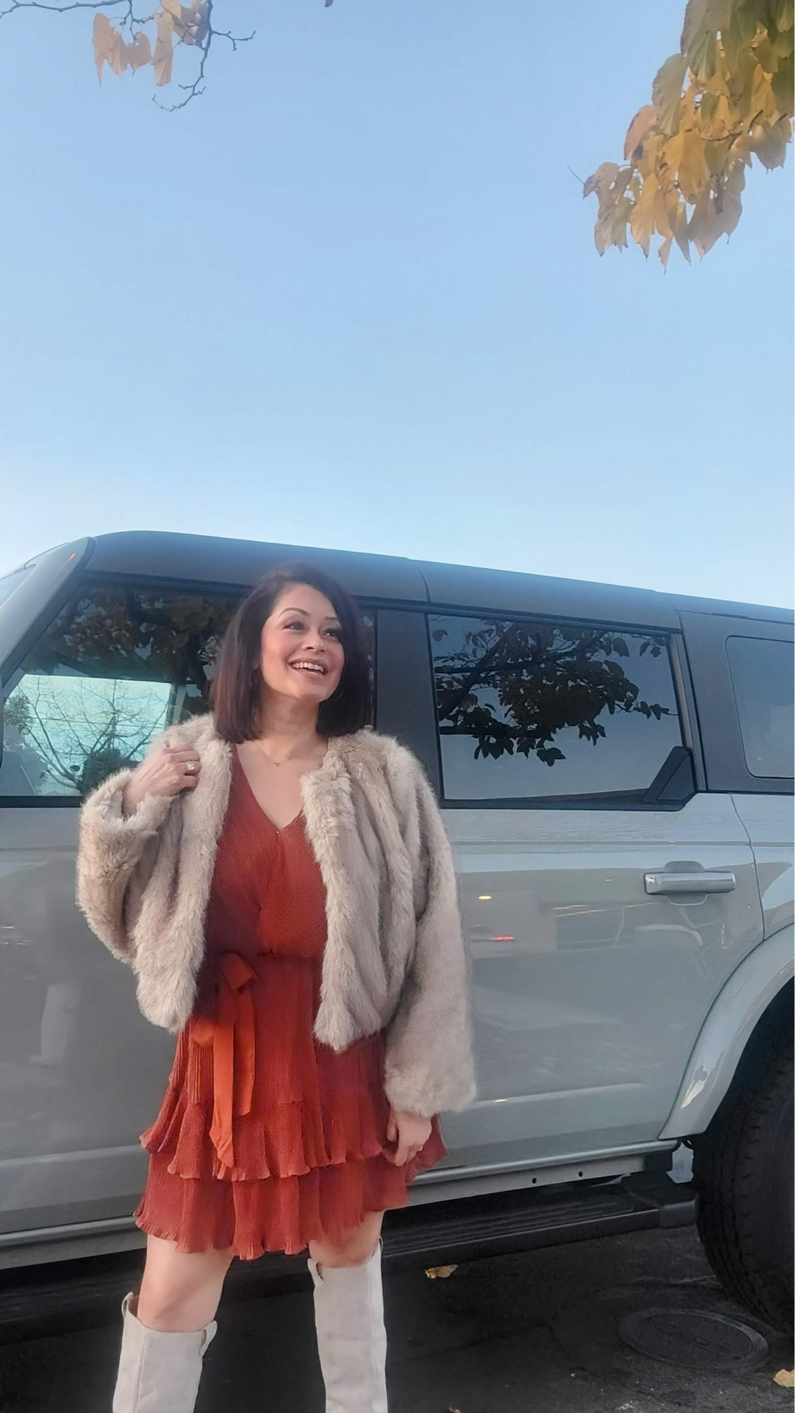 Holiday outfit! I’m wearing a small in the dress & medium in the jacket. Boots are comfortable & must have!
#exclusivesale
#LTKSaleAlert

When shopping VICE Collection use my Discount Code: ALI30

#LTKHoliday #LTKSeasonal #LTKCyberWeek