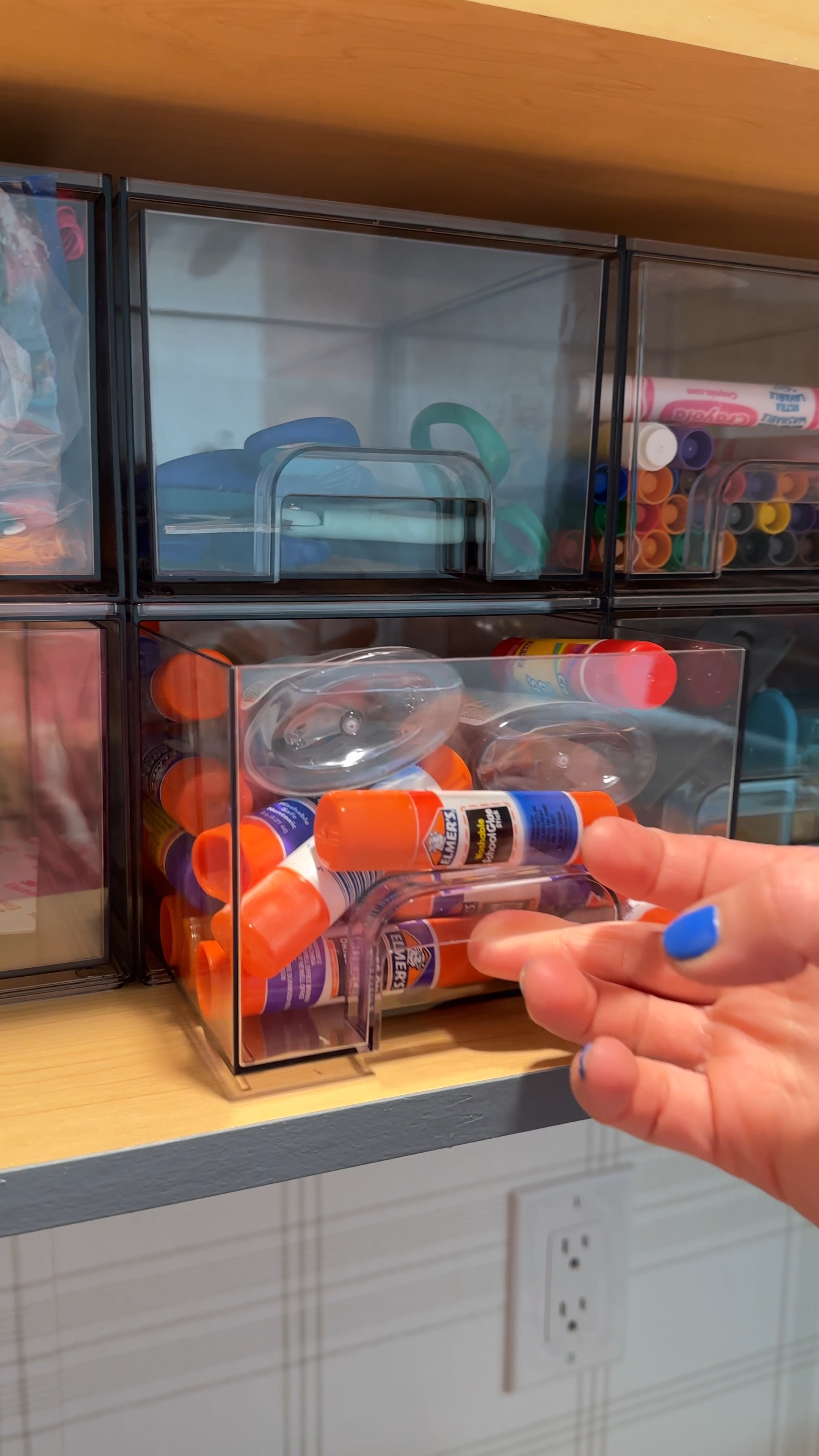 The kid study organization! These clear storage drawers have been working so well for almost a year. Just ordered more for the rest of the supplies! Works well for arts and crafts, pencils, and those games that have one million pieces 🫣

#LTKhome #LTKVideo #LTKkids