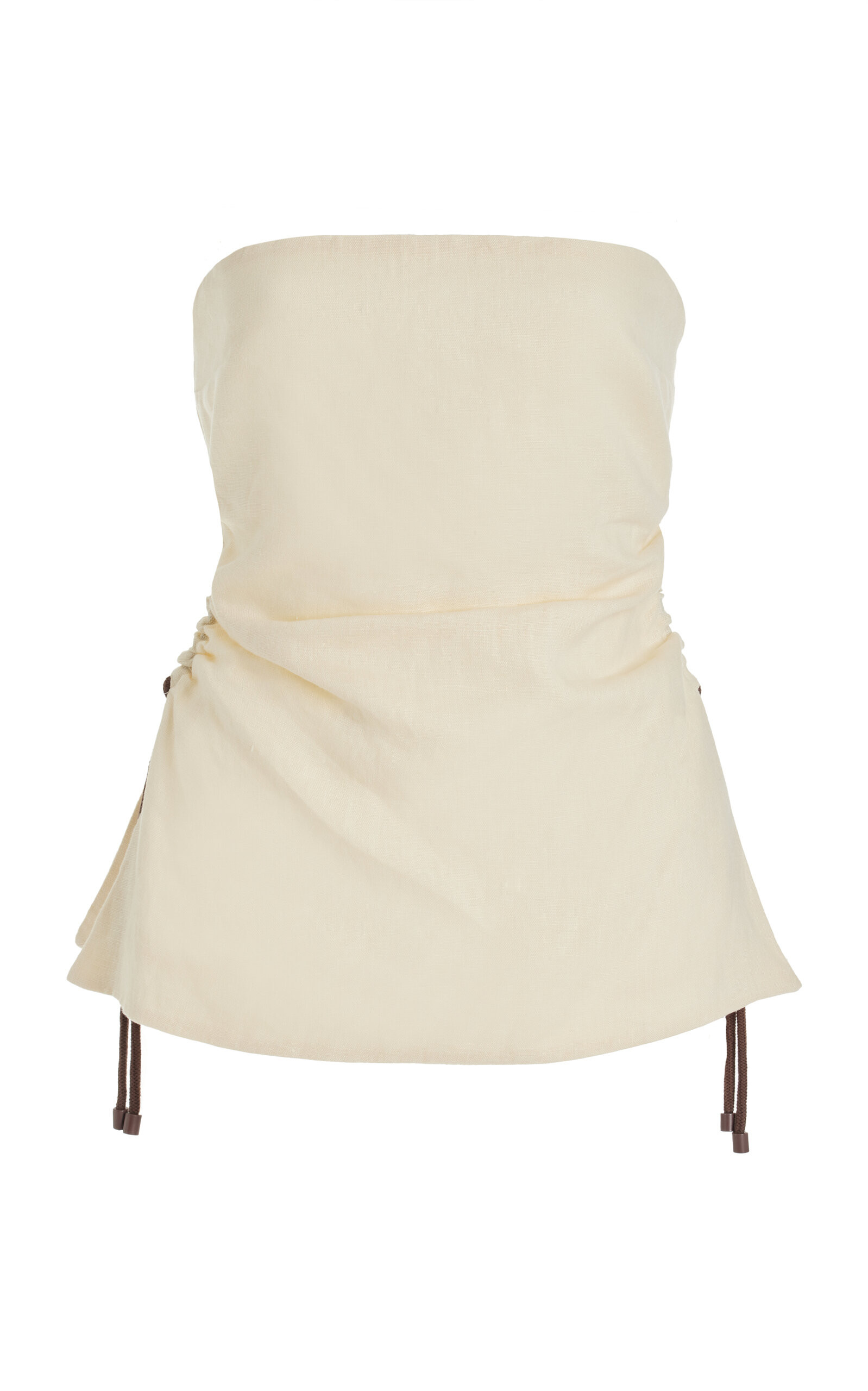 Josefina Strapless Linen Top | Moda Operandi (Global)