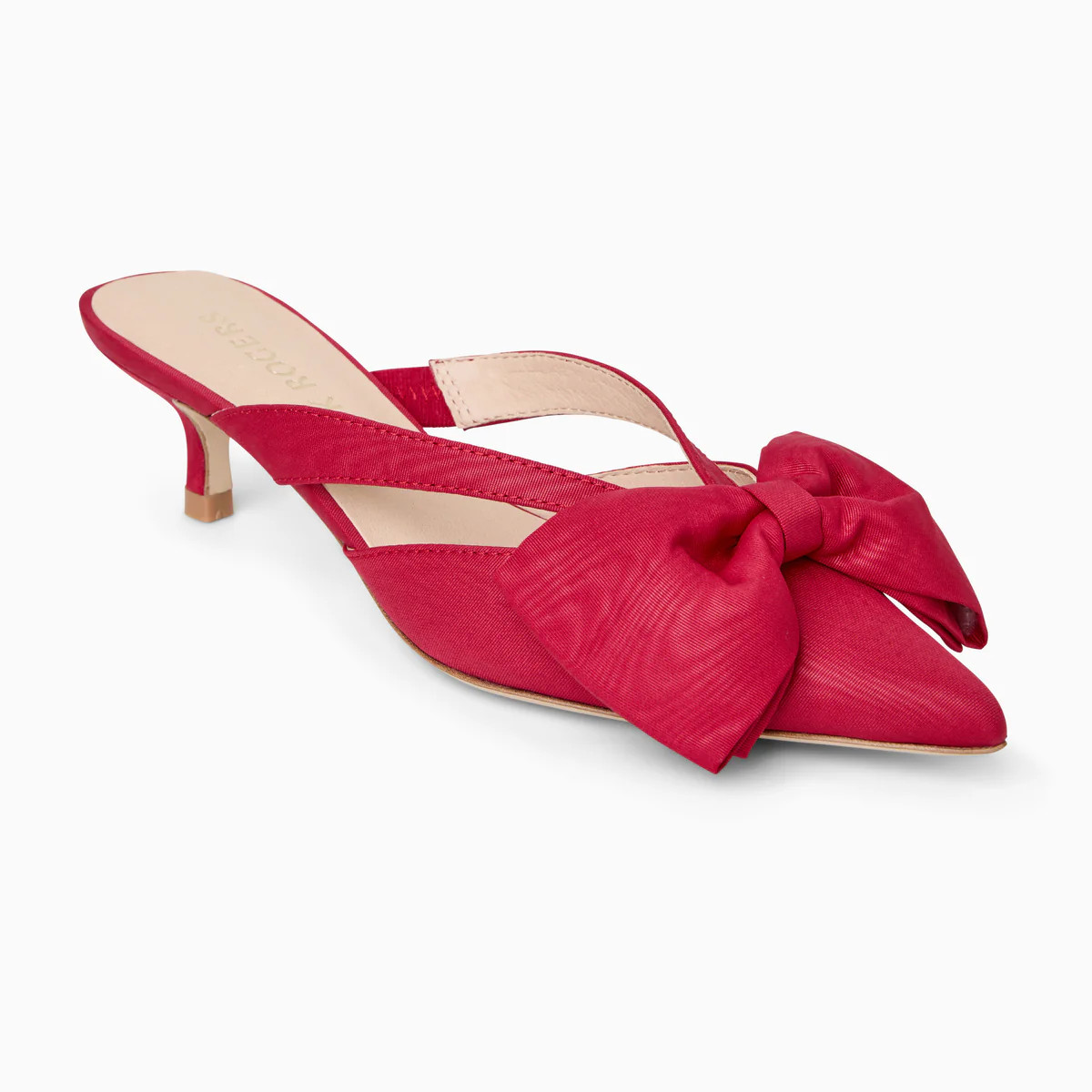 Jack Rogers Cynthia Bow Mule | Fabric | Carmine Red | Jack Rogers