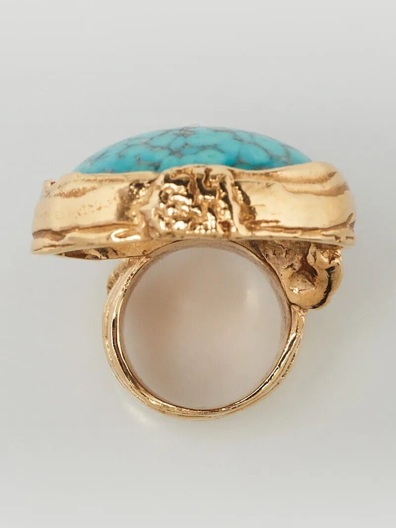 Yves Saint Laurent Arty Oval Turquoise | eBay UK