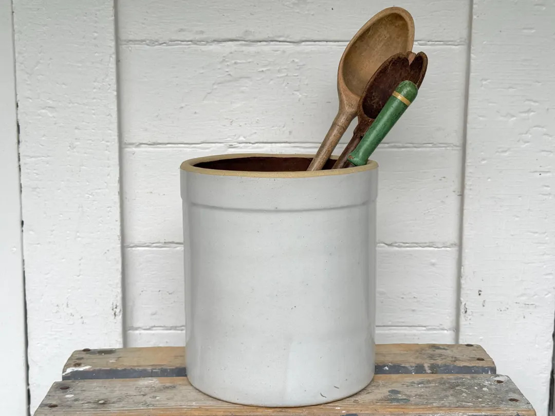 Crock ~ 7" Crock ~ Vintage Burley Stoneware Crocks ~ Utensil Crock ~ Vintage Crocks ~ Pickling Cr... | Etsy (US)
