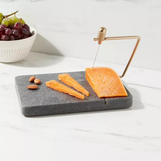 9" x 6" Marble Cheese Slicer Cutting Board - Threshold™ | Target