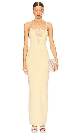 Jenae Knit Dress in Buttercream | Revolve Clothing (Global)