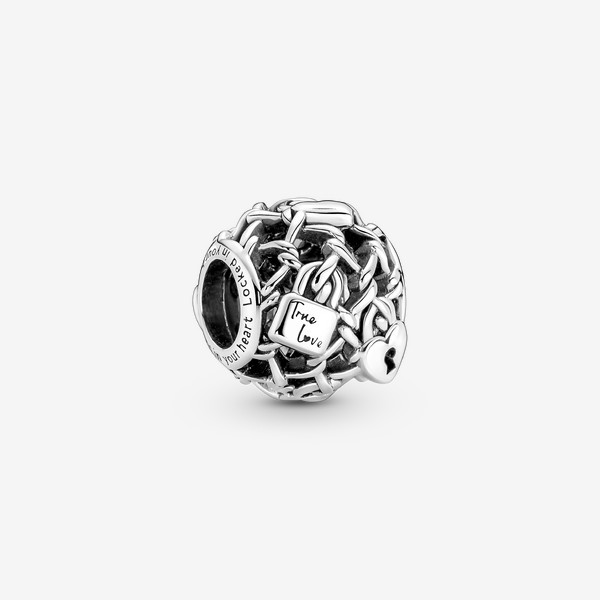 Pandora Openwork Chain Link Padlock Charm | Pandora US