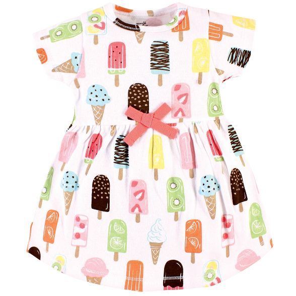 Touched by Nature Baby and Toddler Girl Organic Cotton Dress and Cardigan, Popsicle | Target