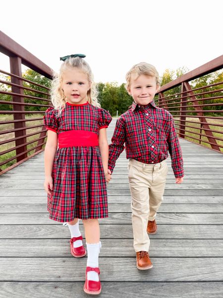 ‘Tis the season for all things plaid…and dancing (swipe to see) ❤️

Both are wearing a 4T in the red plaid line from @smockedauctions - linked in ltk plus several other pieces!



#LTKkids #LTKHoliday #LTKfamily