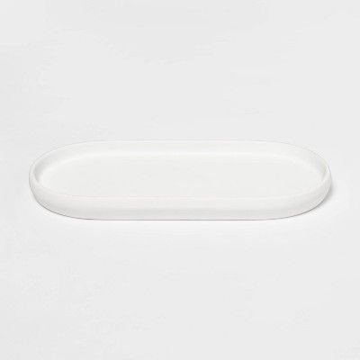 Modern Soft Touch Tray White - Threshold™ | Target