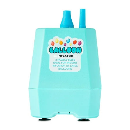 7" Blue Electric Balloon Inflator, with Extendable Tip and Balloon Knotter, by Way To Celebrate | Walmart (US)